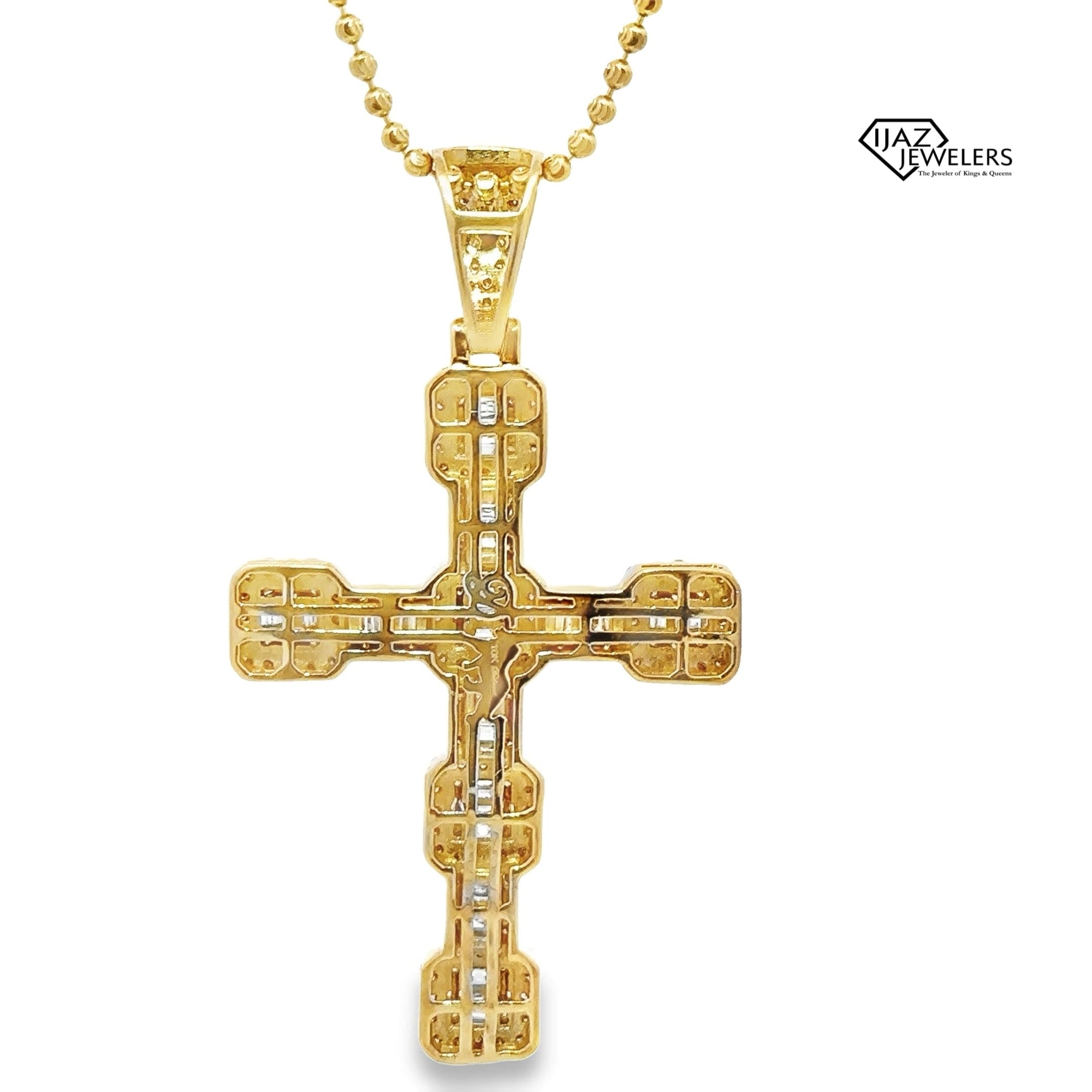 10K Gold 2.55 CTW Diamond Cross Charm – Ijaz Jewelers