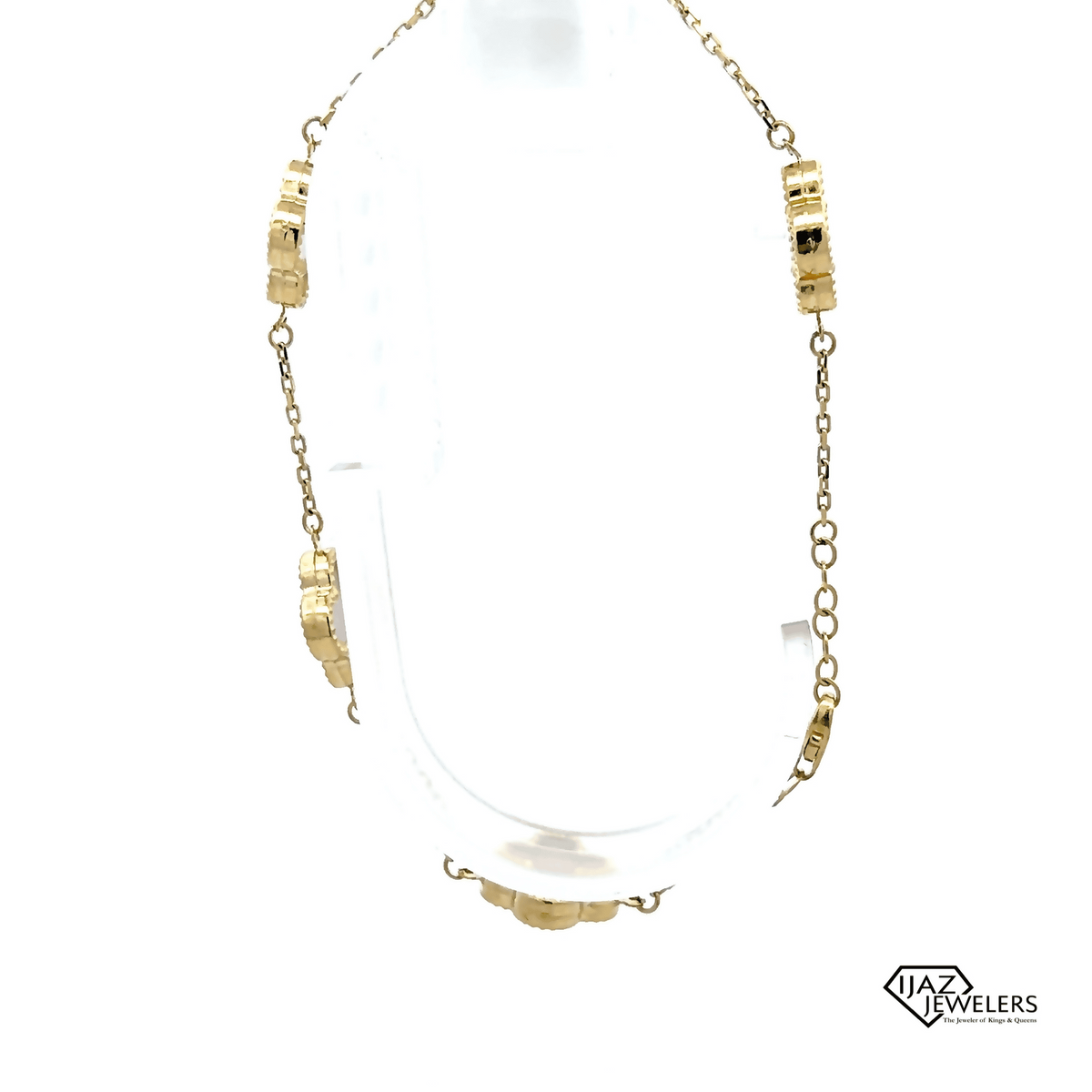 10K Gold Pink Porcelain VC Inspired Bracelet – Ijaz Jewelers