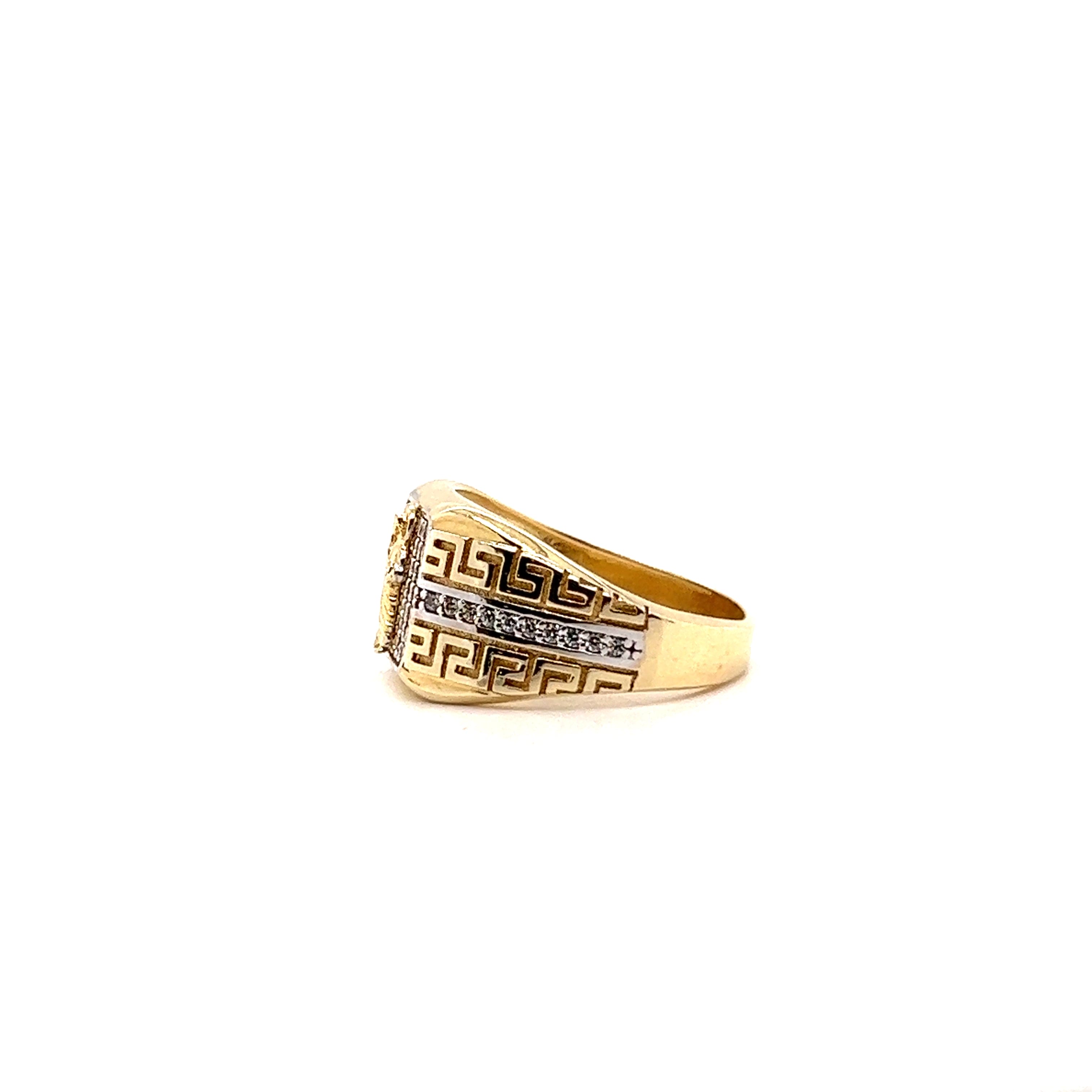 10k Gold Saint Jude Greek Design Ring – Ijaz Jewelers