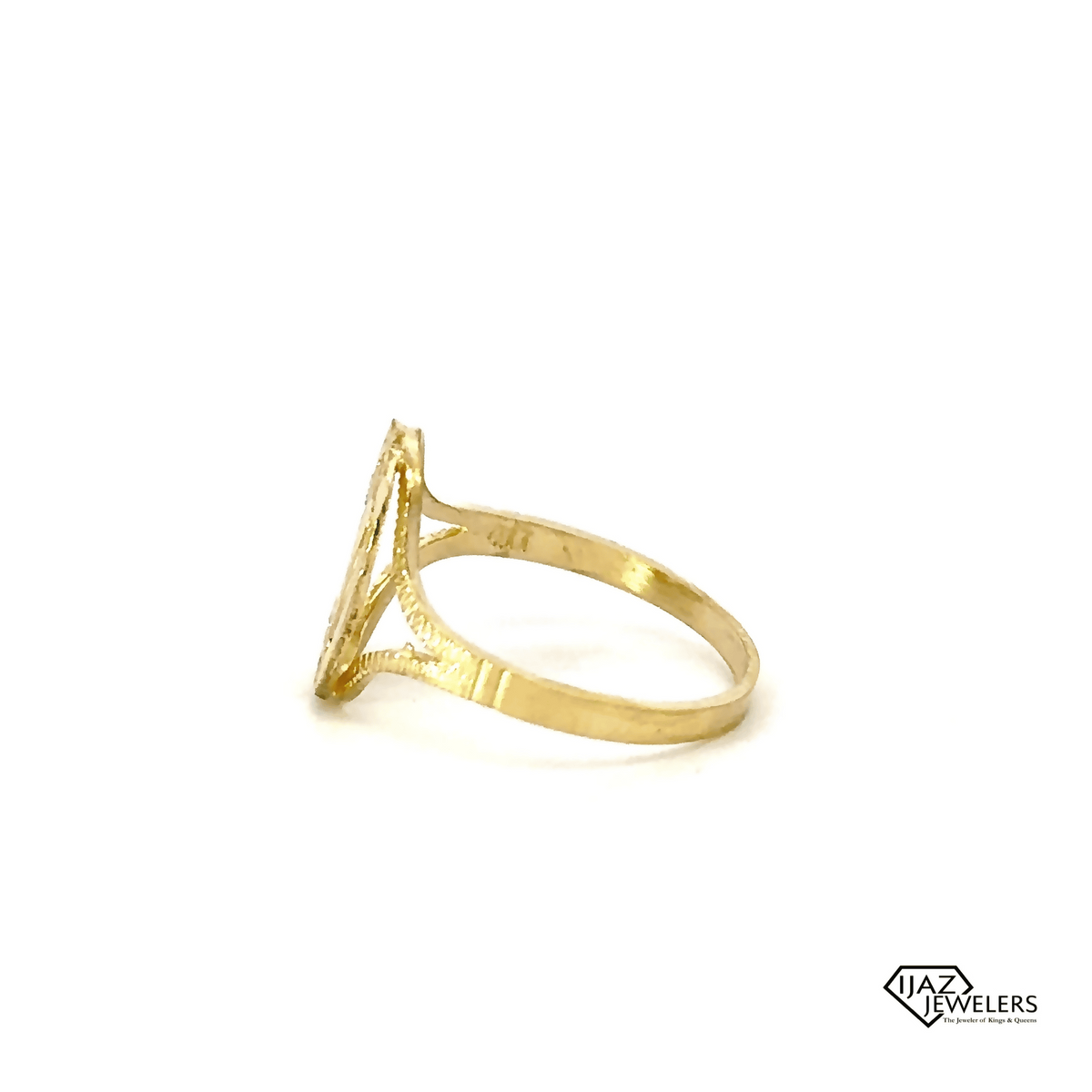 10K Gold Cursive D Ring – Ijaz Jewelers