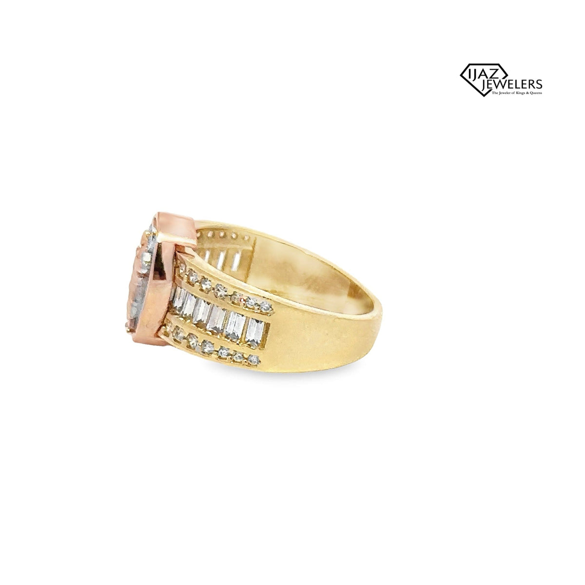 10K Gold Three Tone CZ ST Jude Ring Ijaz Jewelers 10k-gold-three-tone-cz-st-jude-ring-ijaz-jewelers