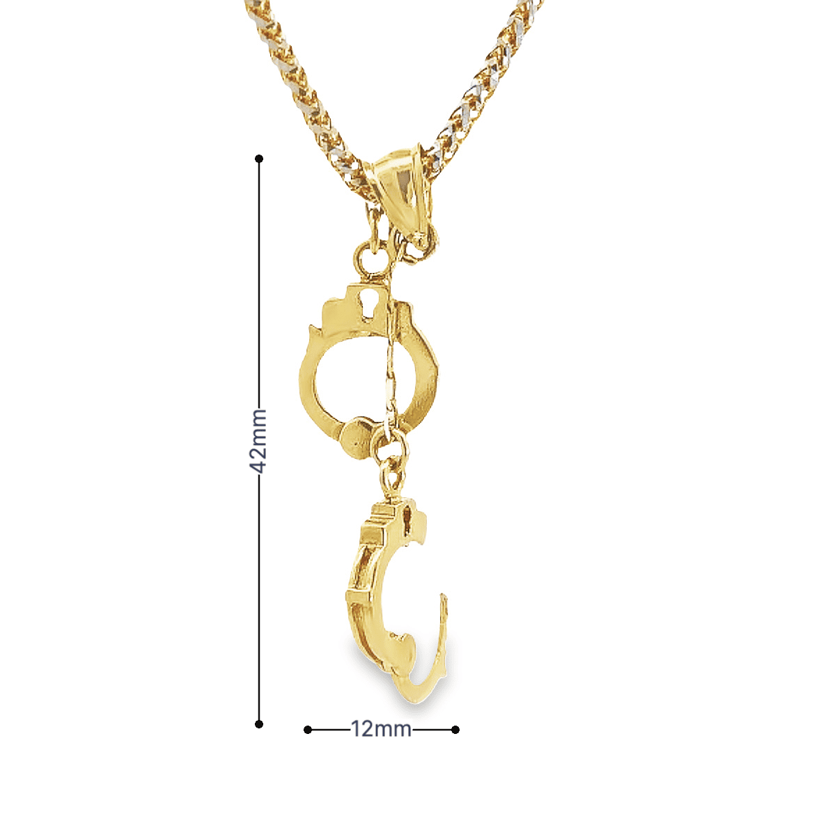 10K Gold 3D Handcuff Charm – Ijaz Jewelers