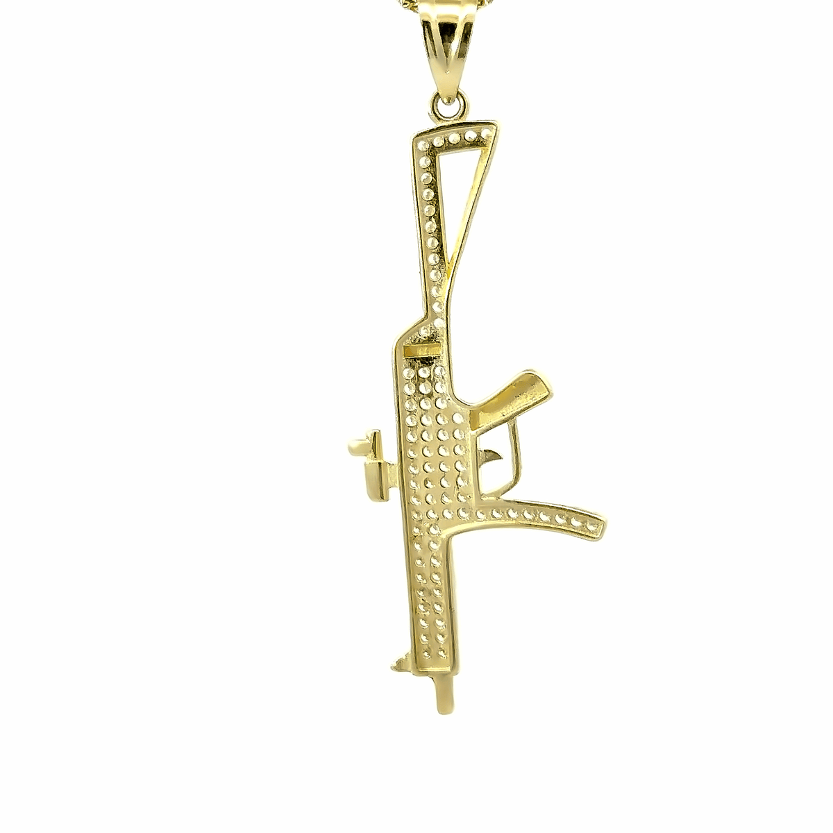 10K Gold Big UMP Charm – Ijaz Jewelers