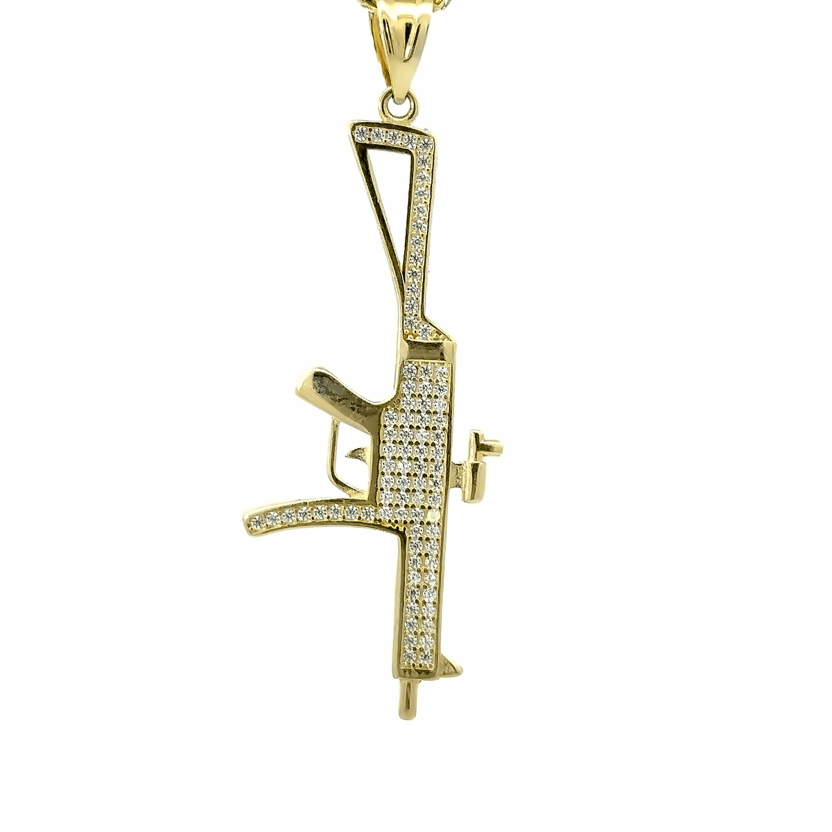 10K Gold Big UMP Charm – Ijaz Jewelers