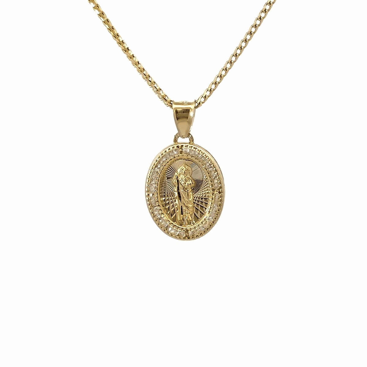 10K Gold CZ Saint Jude Charm – Ijaz Jewelers