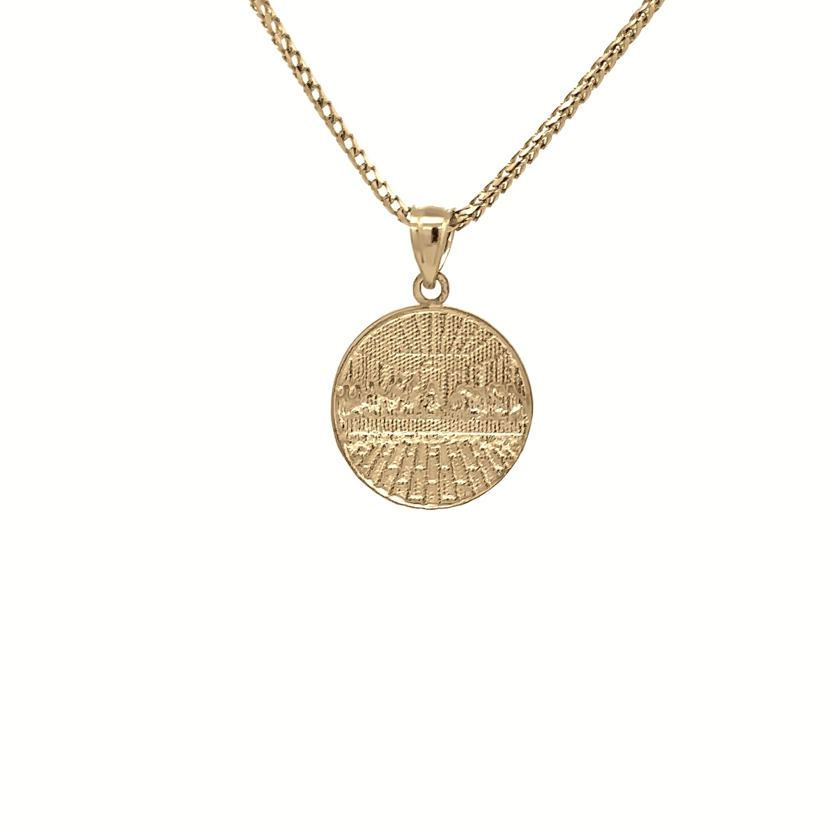 ENDBOSS GOLD 2個 10K Gold Two Tone Round Last Supper Charm – Ijaz Jewelers