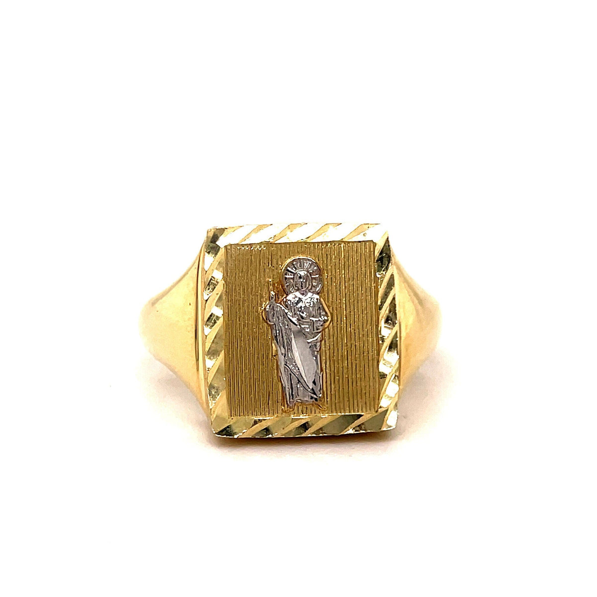 10k Gold 2-Tone Saint Jude Ring – Ijaz Jewelers